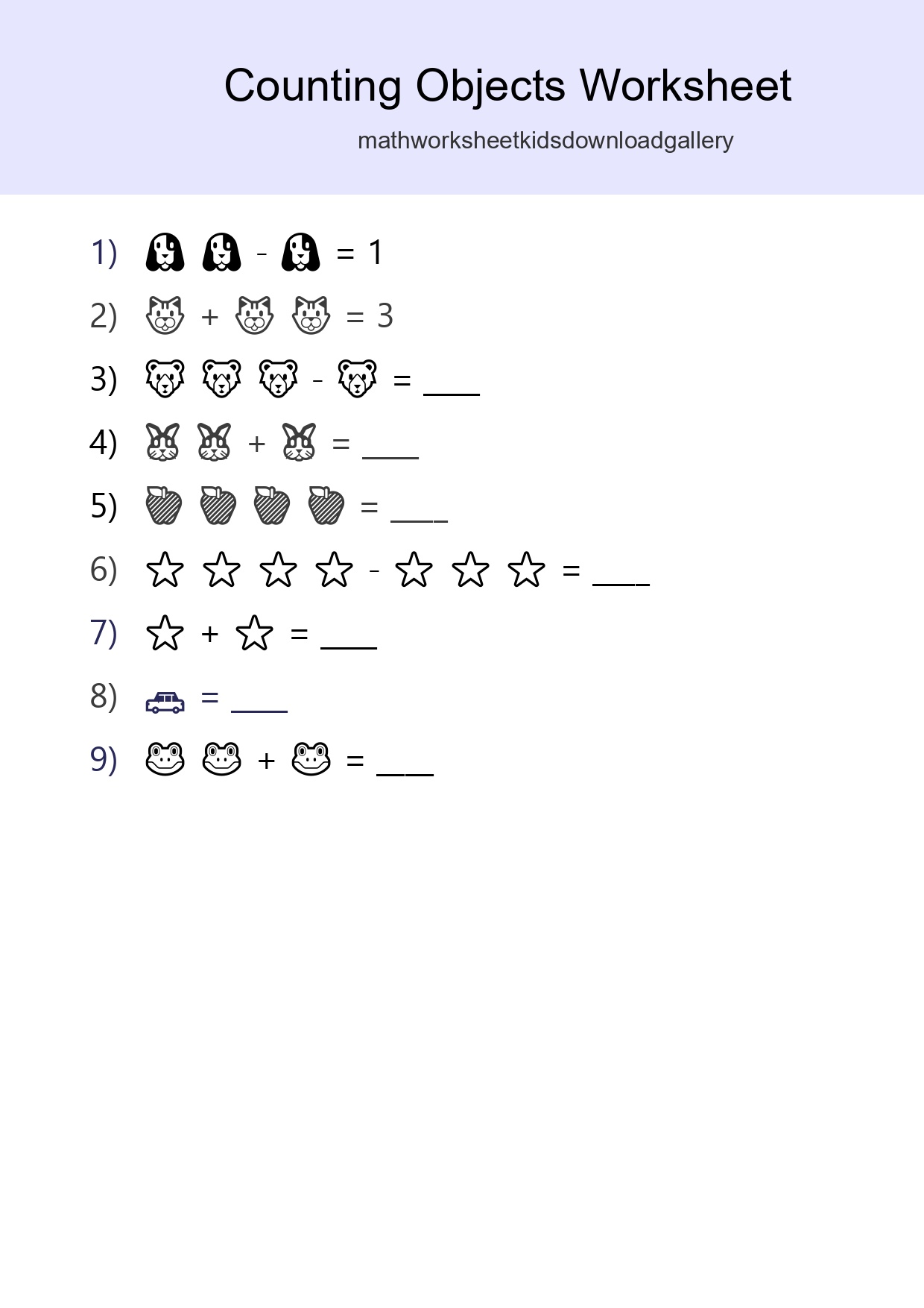 Learn Counting With Pictures Worksheet (Pre-K) - Part 168