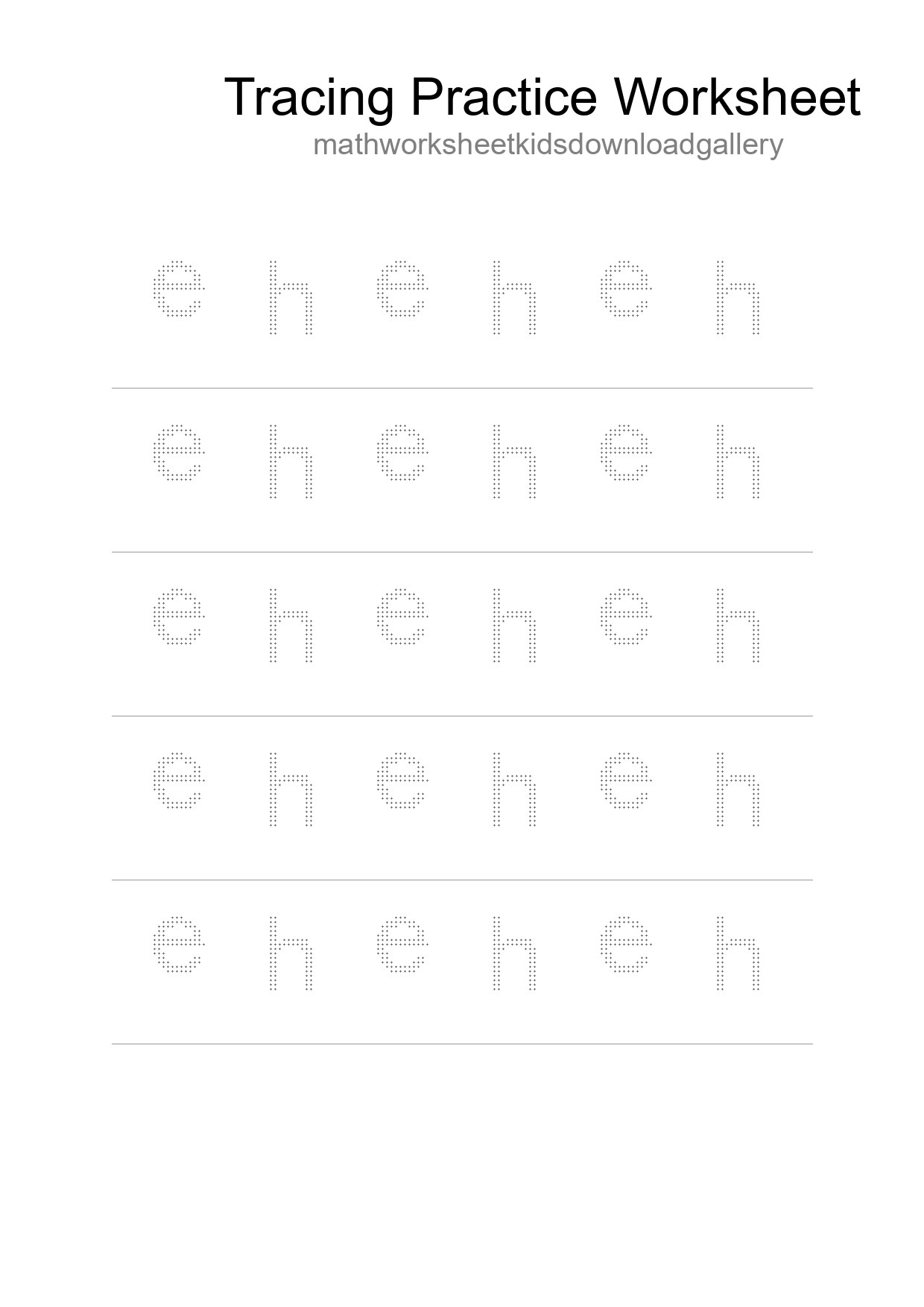 Printable Tracing Worksheet For Kids - Part 109