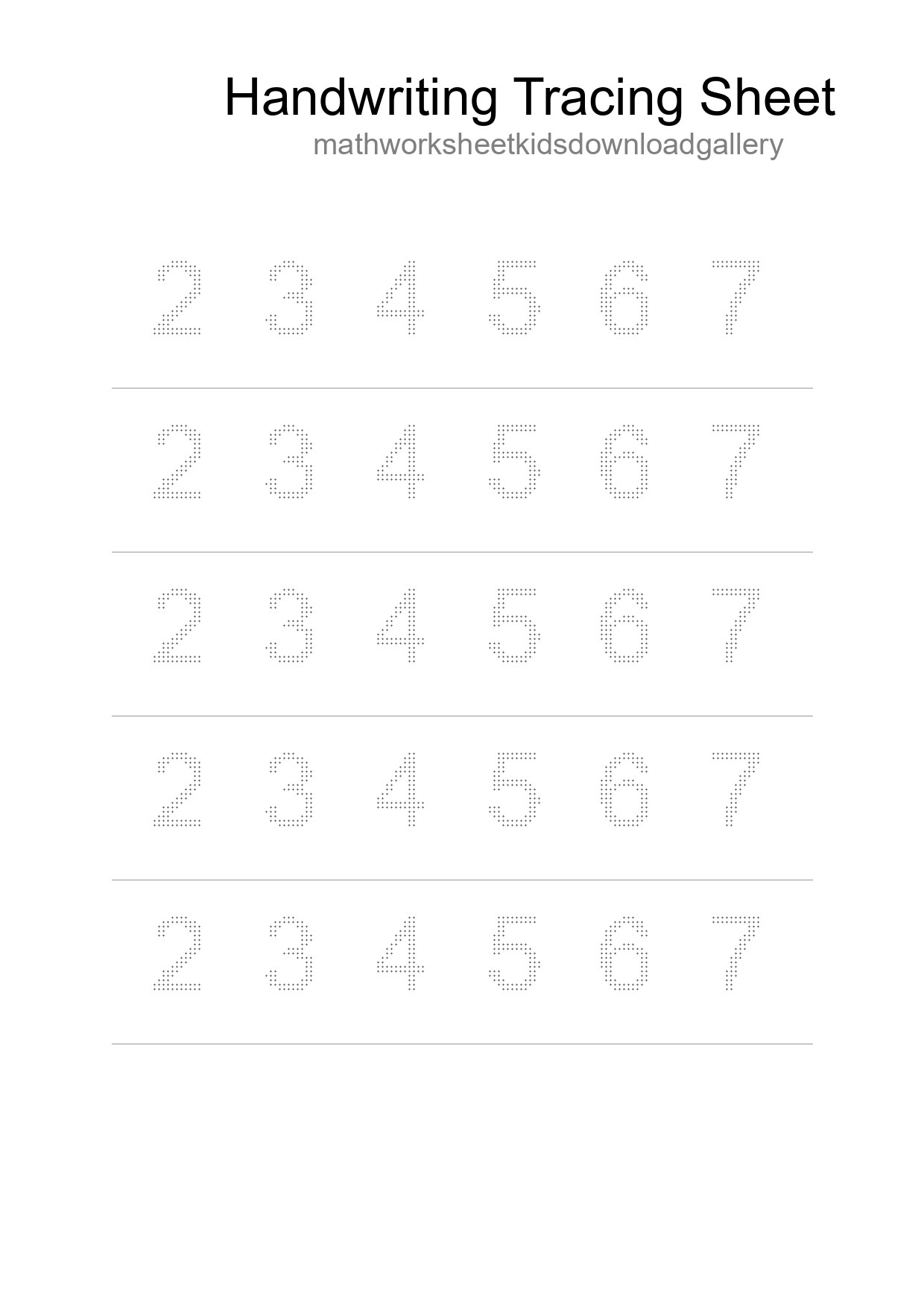 Printable Tracing Worksheet For Kids - Part 219