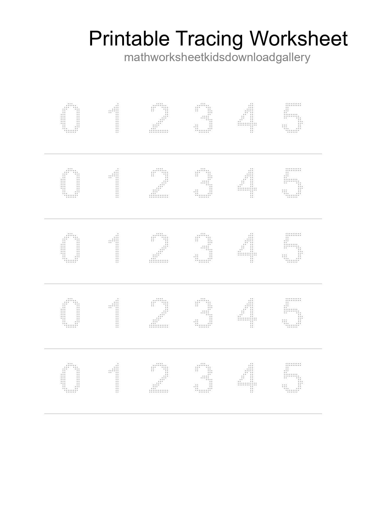 Printable Tracing Worksheet For Kids - Part 230