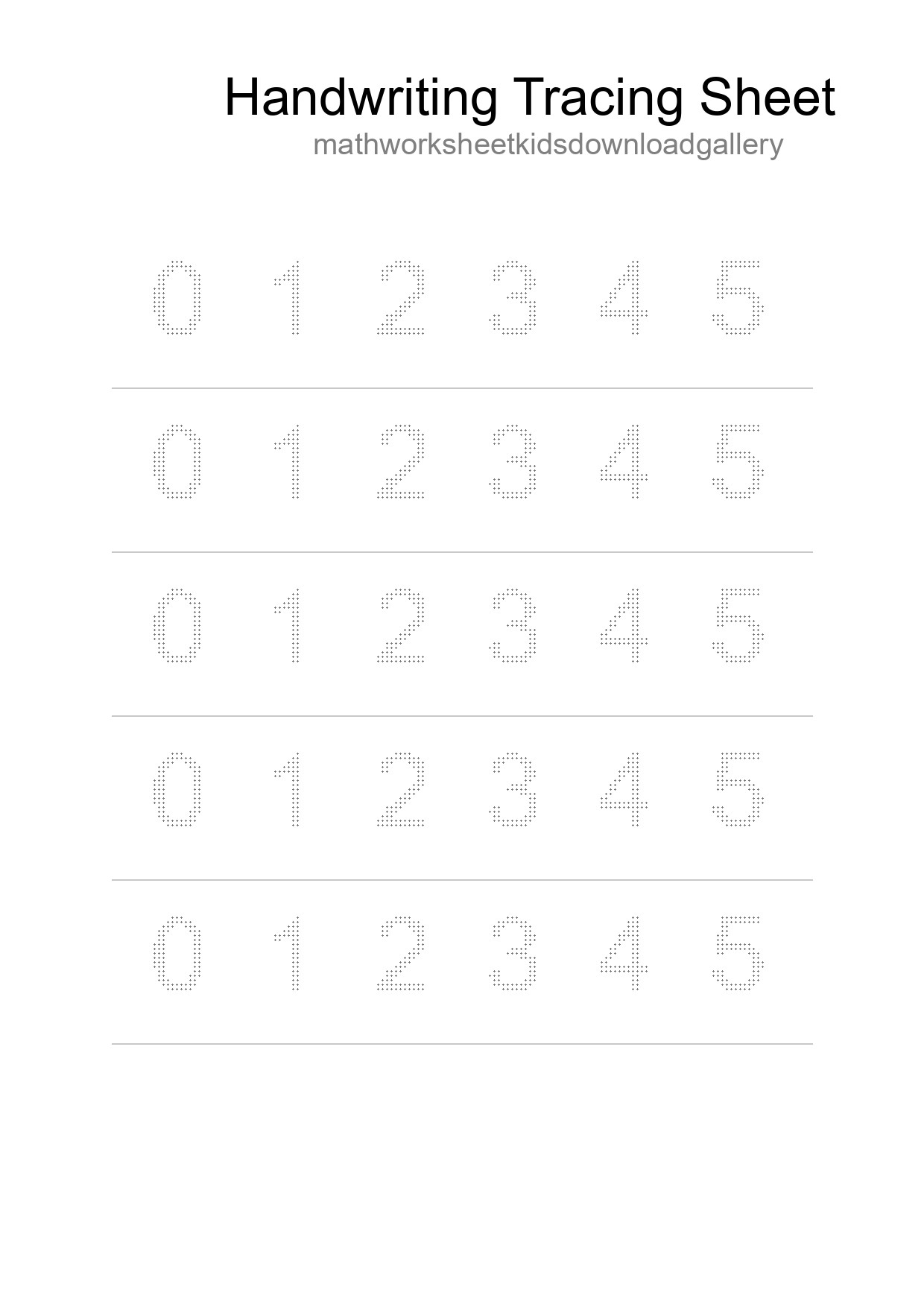 Printable Tracing Worksheet For Kids - Part 241